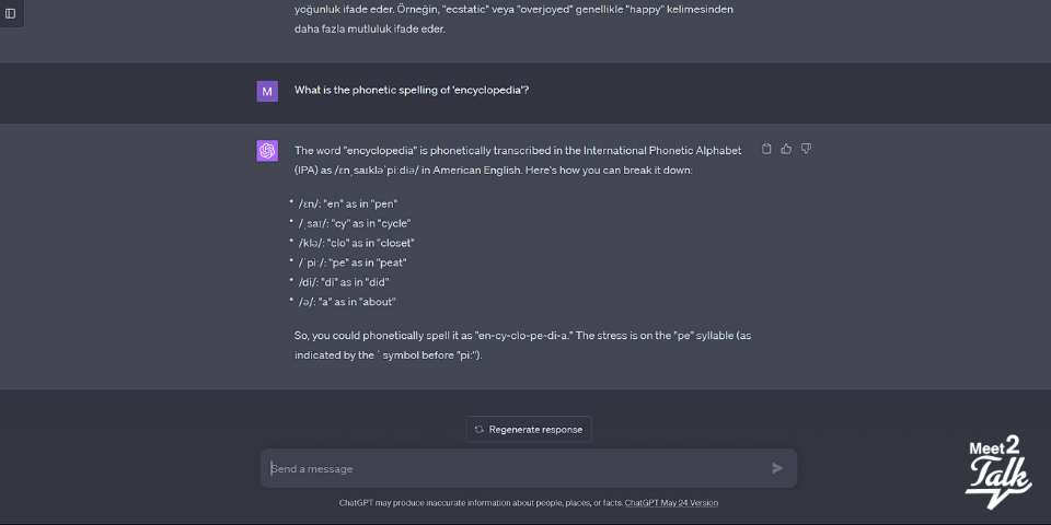 chatgpt ile fonetik yazım öğrenme